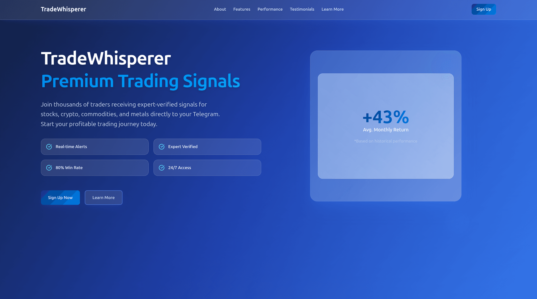 TradeWhisperer Trading Signals